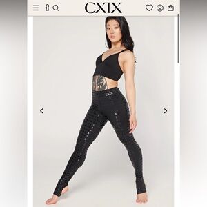 CXIX Gecko Grip Leggings: Black Waistband Grip